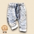 Calça Saruel Bebê Moletinho Estampada - Cinza
