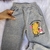 Conjunto Infantil Menina Moletom Pelúciado Capivara Cinza - Neném Cute - Moda Infantil