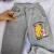 Conjunto Infantil Menina Moletom Pelúciado Capivara Cinza - Neném Cute - Moda Infantil