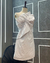 VESTIDO BRANCO COM BABADO