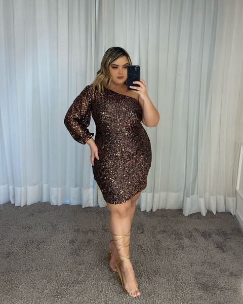 VESTIDO SHINE NULA MANGA - GG