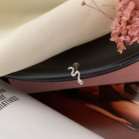 Piercing Cobra em Prata 925