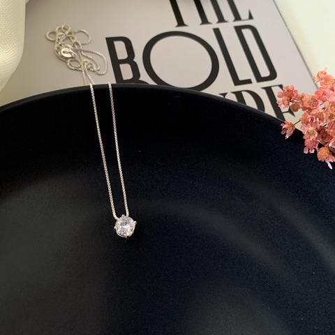 Corrente Ponto de luz em Prata 925