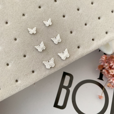 Trio de Brincos Borboleta Laser