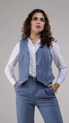 Colete de Alfaiataria com bridão - Xica Manica - comprar online