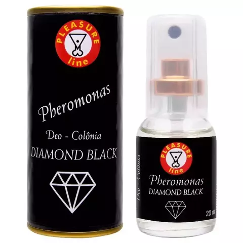 Diamond Black Deo Colônia Masculina Pheromonas 20Ml Pleasure Line