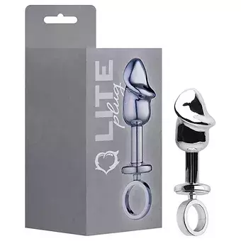 Plug Anal Pênis Abs Com Dedal Prata Sexy Fantasy