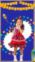 Vestido xadrez infantil com renda e cetim
