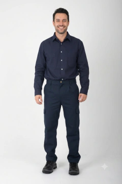 Pantalón cargo azul