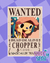 Afiche One Piece - Wanted Chopper - comprar online