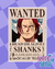 Afiche One Piece - Wanted Shanks - comprar online