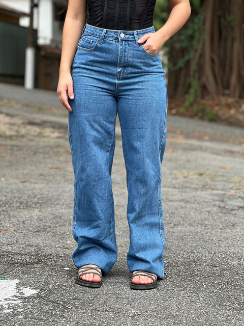 Calça wide leg Escuta