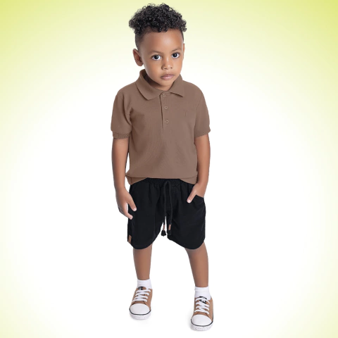 Bermuda Infantil em Sarja Masculino