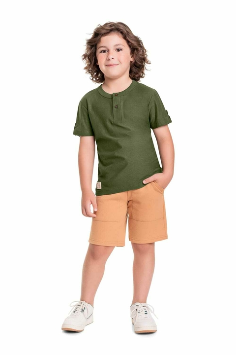 Conjunto Camiseta e Bermuda Infantil Menino