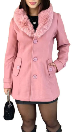 Tapado Mujer Campera Paño Saco Boton Blazer Parka Abrigo