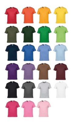 Remera Lisa Algodon 100% Unisex Talle Especial Del 50 Al 56