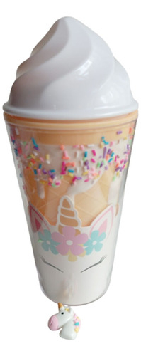Vaso Unicornio Helado Acrilico Con Tapa Y Sorbete Nena en internet