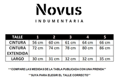 Pollera Pantalon Short Bengalina Mujer Dama Tiro Alto Moda - tienda online