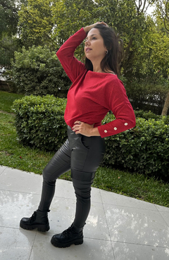 Sweaters Lanilla Cuello Bote Mujer - comprar online