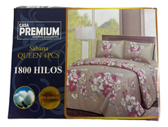 Juego De Sabana Queen Size 1800 Hilos Estampadas Suaves - Novus indumentaria