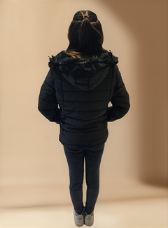Campera Puffer Niña Infantil Abrigo Piel Capucha Colegial en internet