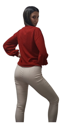 Sweaters Lanilla De Mujer Botones Dama Moda Boton en internet