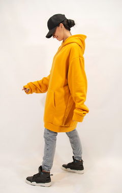Maxi Buzo Canguro Capucha Algodon Corderito Oversize Unisex en internet