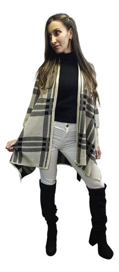 Pashmina Poncho Escoses Manton Mujer Abrigo Capa Ruana Moda - comprar online