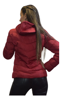 Campera Puffer Mujer Impermeable Capucha Piel Abrigo Moda - tienda online