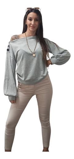 Sweaters Lanilla De Mujer Botones Dama Moda Boton - comprar online