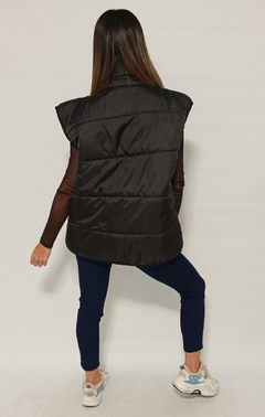 Chaleco Inflable Puffer Over Abrigo Bolsillos Moda Unisex en internet