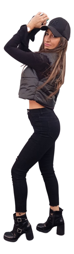 Imagen de Chaleco Puffer Inflable Corto Mujer Abrigo Moda