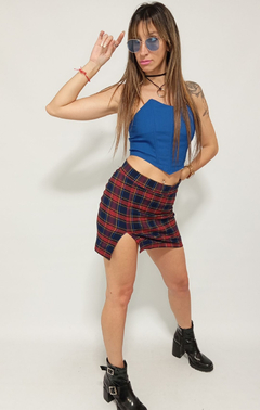 Corset Crop Top Mujer Dama Bengalina Strapless Cierre Moda - tienda online