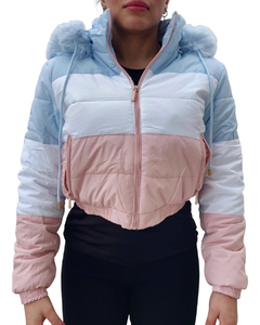 Campera Puffer Reversible Mujer Corta Abrigo Importada Moda - NOU INDUMENTARIA