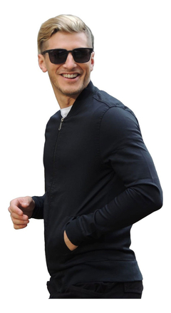 Imagen de Campera Chaqueta Bomber Bengalina Elastizada Premium Hombre