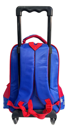 Mochila Con Carro Personajes 3d 18 Con Luz Escolar Infantil