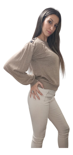 Sweaters Lanilla De Mujer Botones Dama Moda Boton - tienda online
