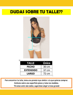 Body Mujer Tull Encaje Lenceria Transparente Moda Dama Noche - comprar online