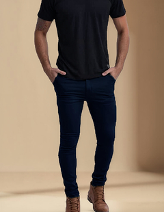 Pantalon Chupin Elastizado Vestir Corte Chino Hombre en internet