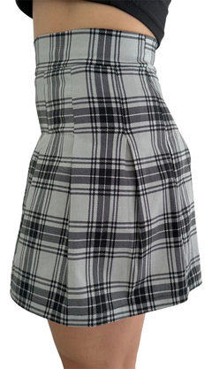 Pollera Tableada Escocesa Elastizada Anime - comprar online