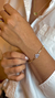 Pulseira coração cravejada - comprar online