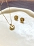 conjunto oval no banho de ouro 18 mil - Mavi Jóias