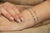 PULSEIRA COM ESFERAS CRAVEJADA EM ZIRCÔNIAS - 15CM + 5CM DE EXTENSOR