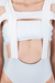 Strapless top - Preto - White