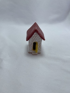 Miniatura de Casas em Cerâmica, feito à mão. - Com Coração