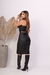 Vestido midi em couro sintético - comprar online