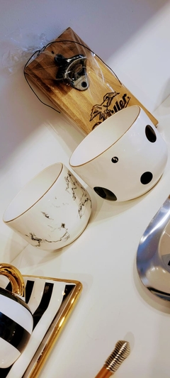 Bowl cerealero con oro 10 cm