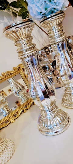 Candelabros | Set x2 plateados