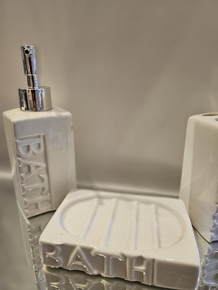 Set de baño x3 cerámica - comprar online