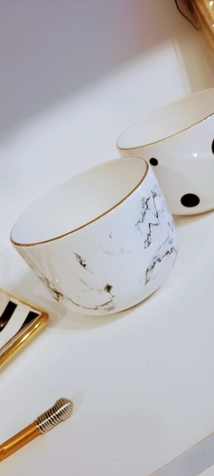 Bowl cerealero con oro 10 cm - comprar online